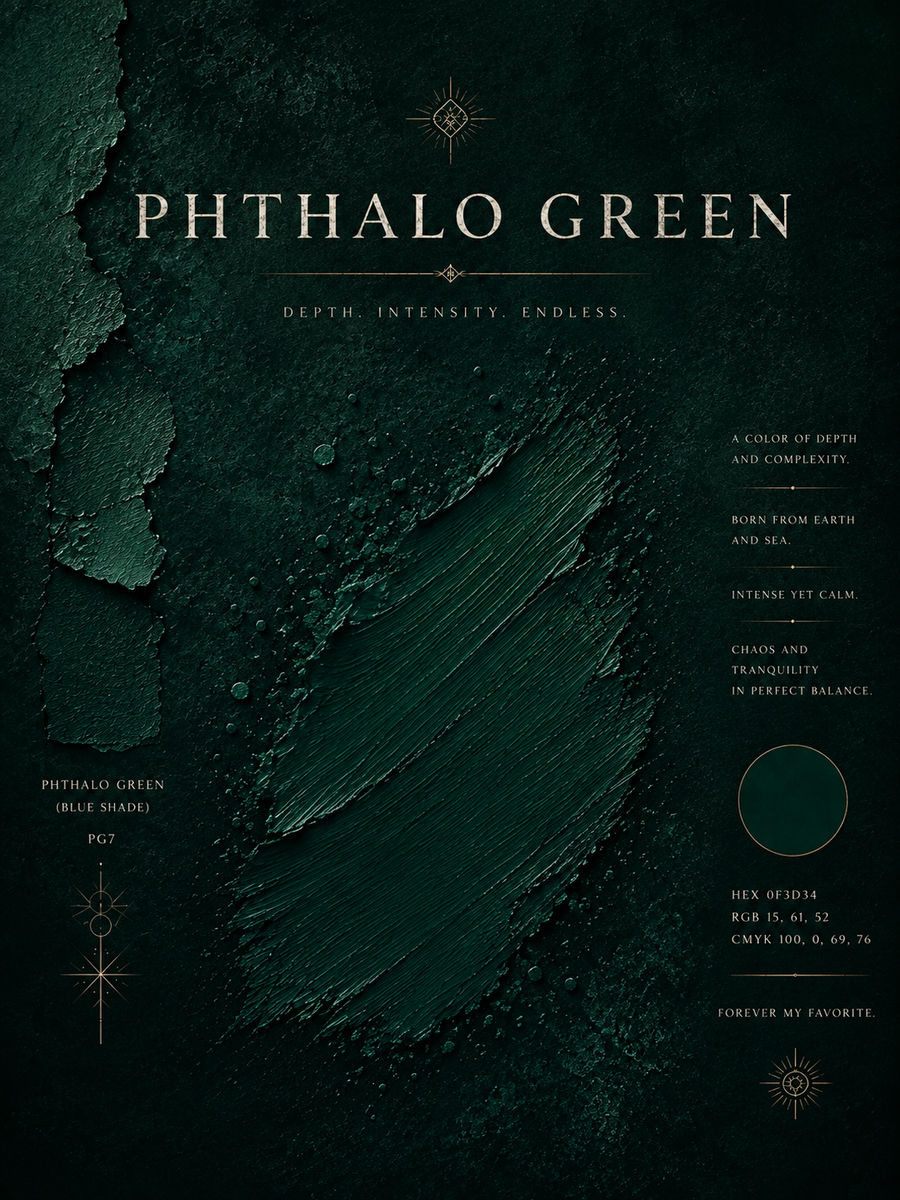 Phthalo Green — "You're My Favorite Color" | Premium Art Print