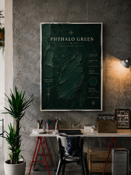 Phthalo Green — "You're My Favorite Color" | Premium Art Print
